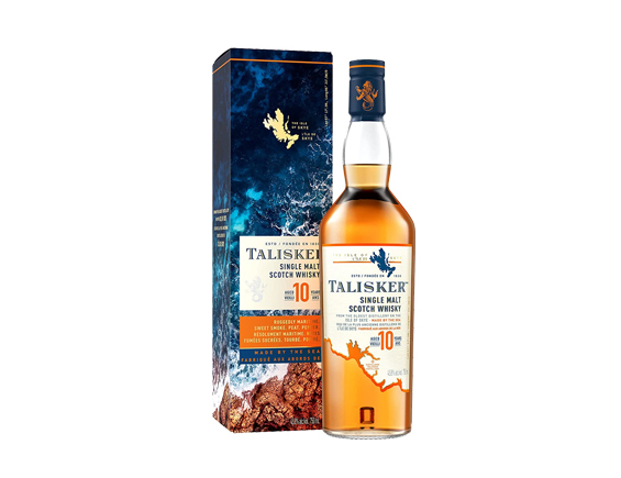 Whisky Talisker 10 Ans Single Malt Scotch Whisky Sous Étui