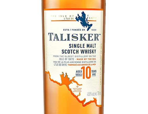 Whisky Talisker 10 Ans Single Malt Scotch Whisky Sous Étui