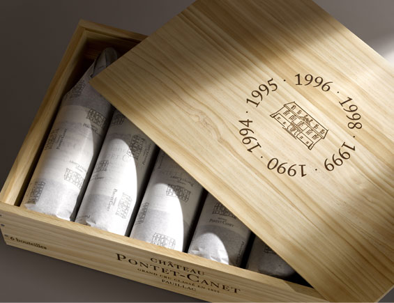 Château Pontet-Canet Coffret 6 Millésimes : 1990 1994 1995 1996 1998 1999