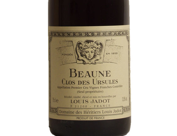 Louis Jadot Domaine Des Héritiers Jadot Clos Des Ursules Beaune 1er Cru Rouge 2017