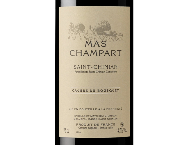 Domaine Mas Champart Saint-Chinian Causse du Bousquet 2022