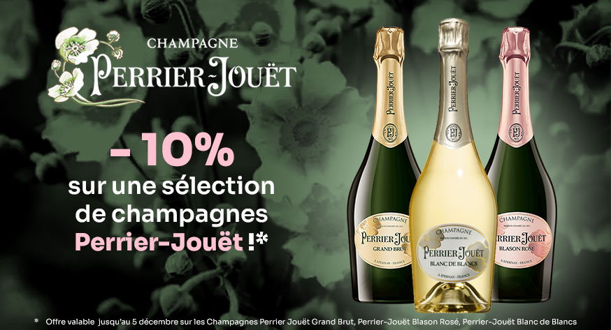 Offre Perrier-Jouët : -10% sur une sélection de champagnes